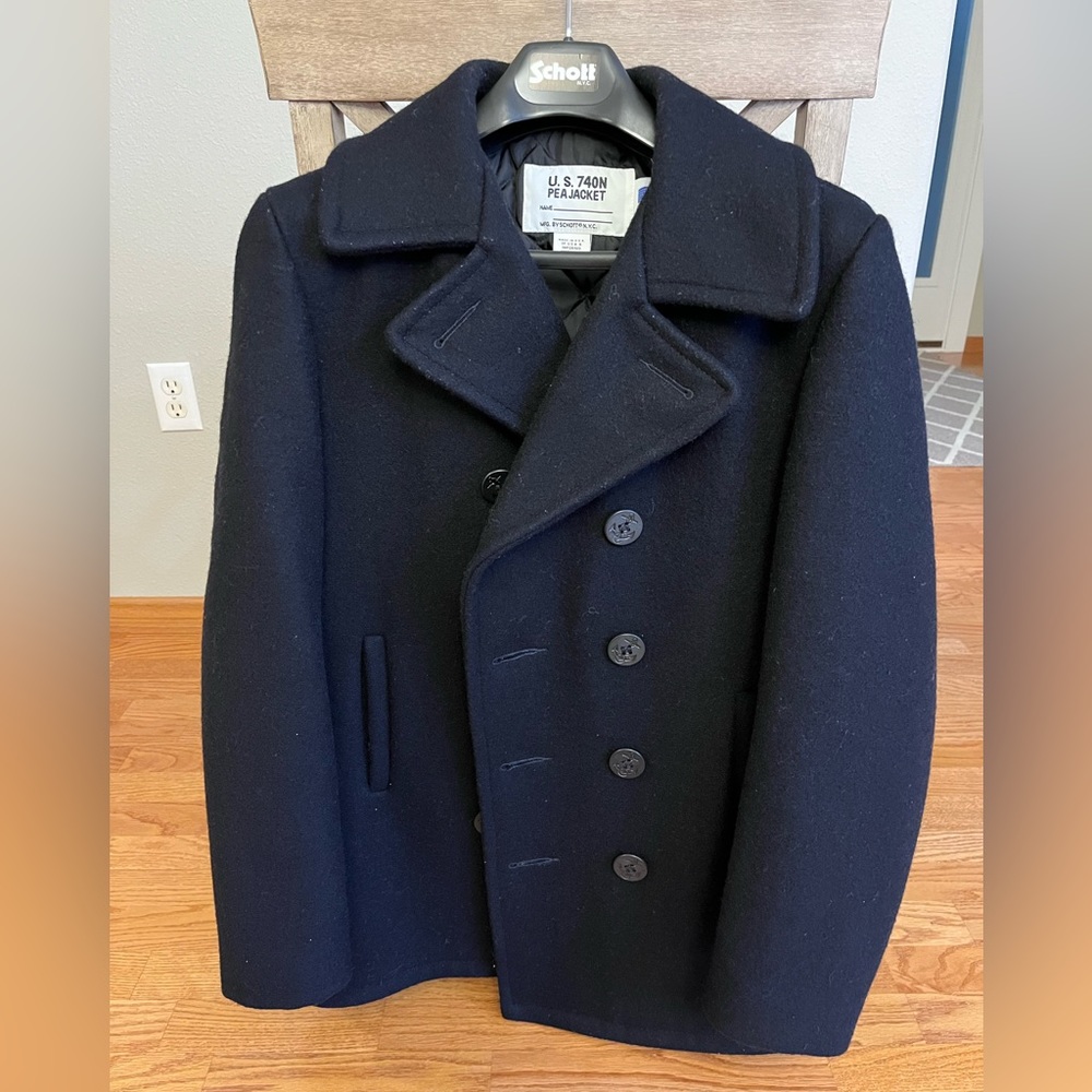 Men’s pea coat -navy blue
